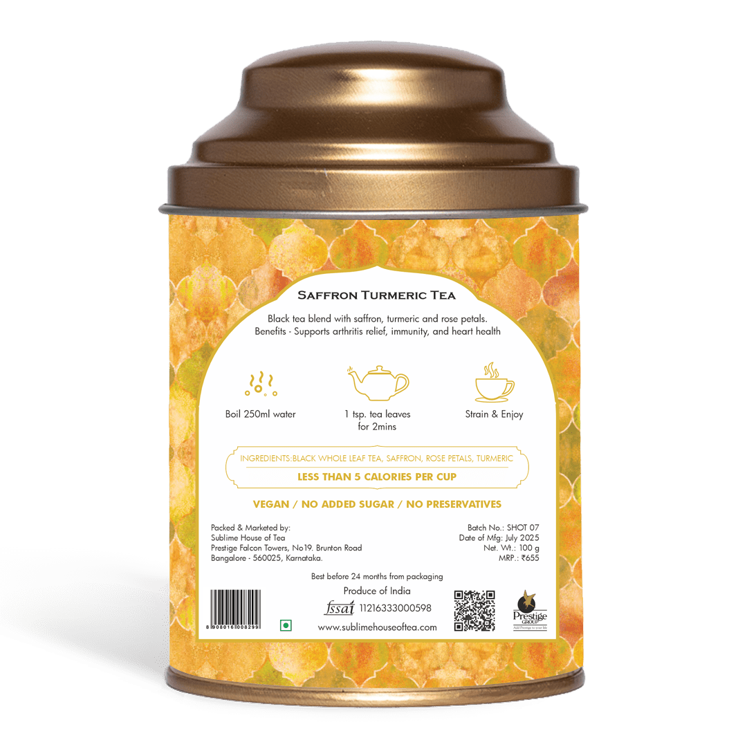 Saffron Turmeric Tea – 100G