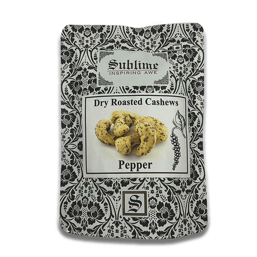 Roasted Cashews – Pepper - 50G - Sublime House of Tea